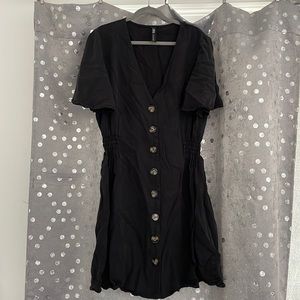 Charcoal button up Zara dress